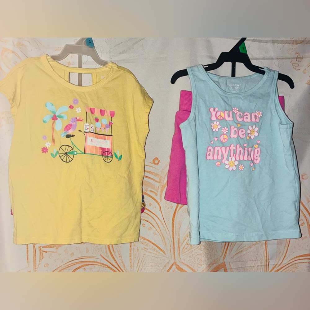 Toddler Girl Bundle of Cute Tees & Skirts